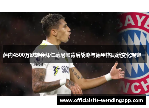 萨内4500万欧转会拜仁慕尼黑背后战略与德甲格局新变化观察一 萨内4500万欧转会拜仁慕尼黑背后战略与德甲格局新变化观察一